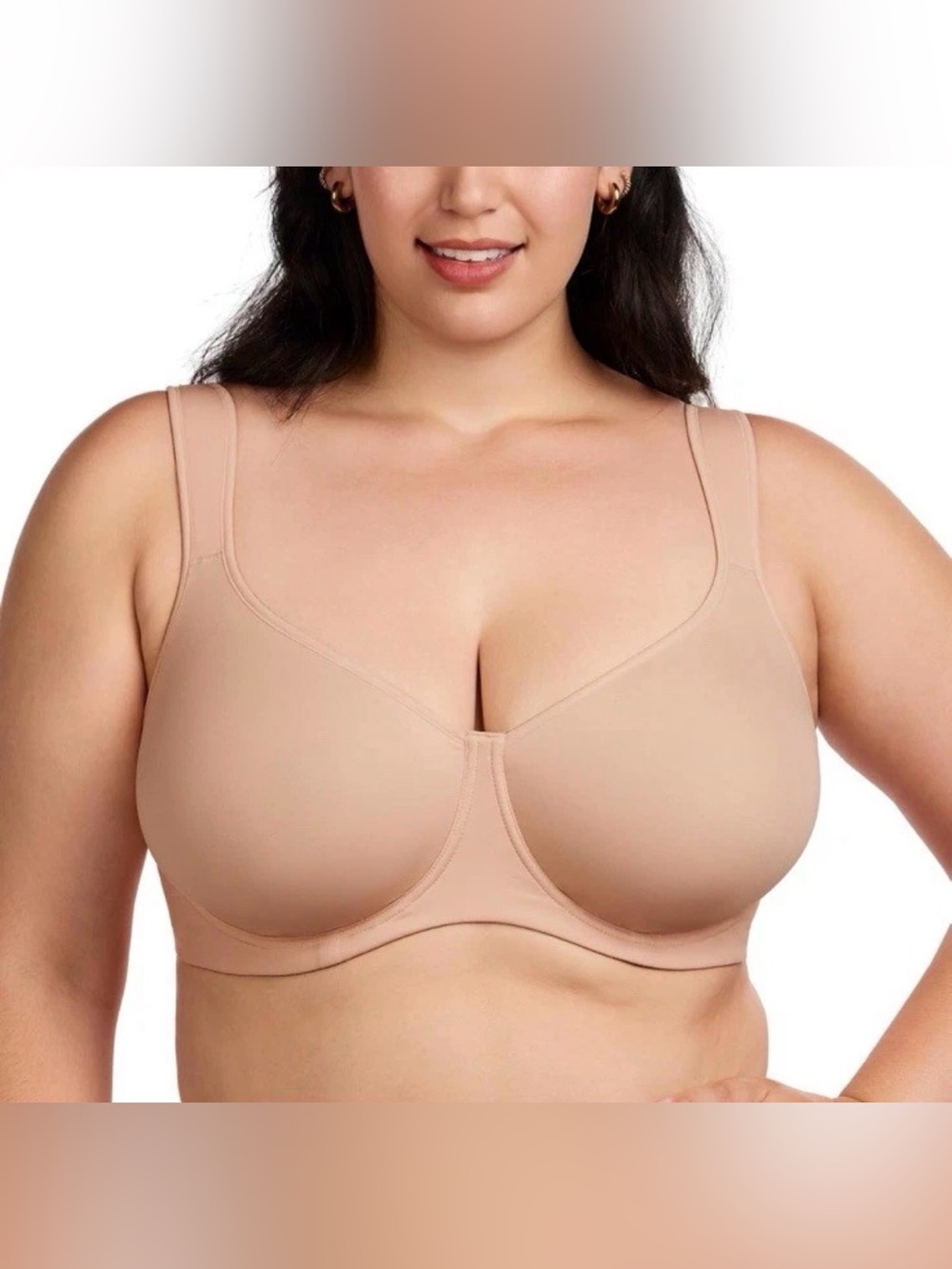 HSIA 38DD Minimizer Full Coverage Underwire Bra Soft Coral Red NWT